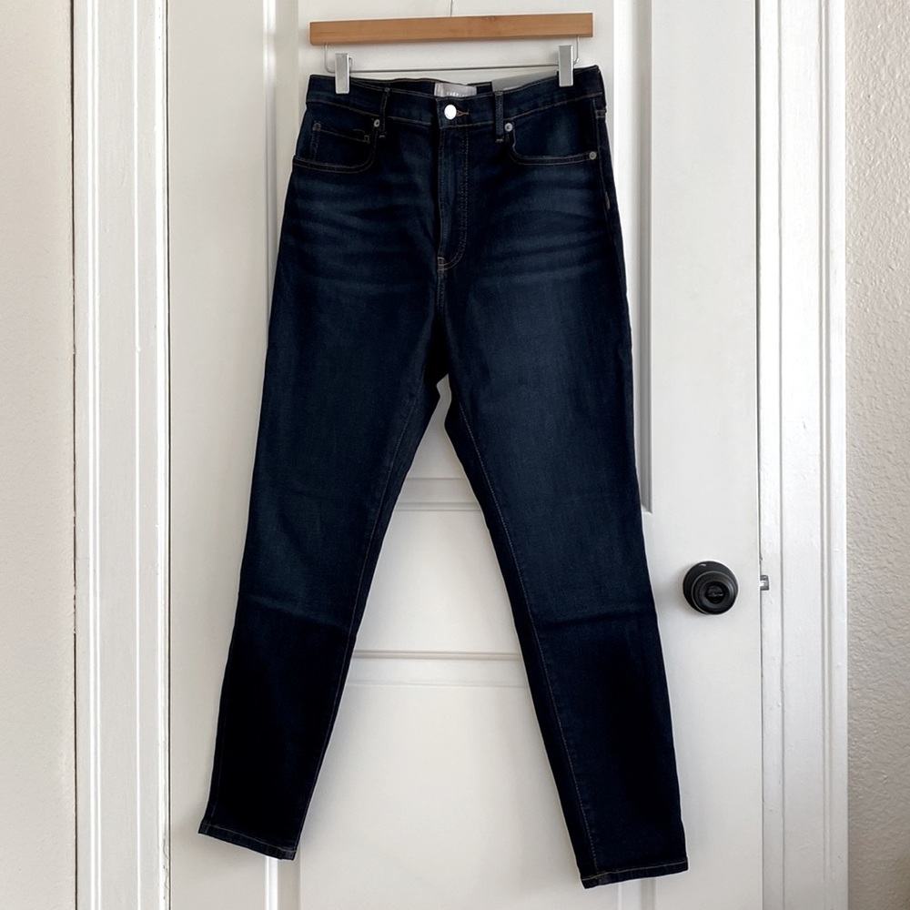 NWT Everlane The Authentic Stretch High-Rise Skinny Jean in Deep Indigo | 31R